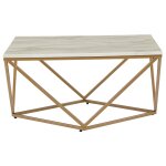 Table basse marbre dor�