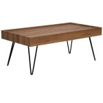 Table basse marron foncé Table basse marron foncé