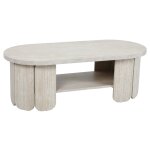 Table basse en mdf effet bois blanc Table basse en mdf effet bois blanc