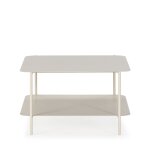 Table basse en m�tal � double plateau - beige