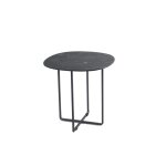 Table basse en mtal noir 50x50 cm 47h