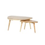 Table basse en mindi massif gigogne