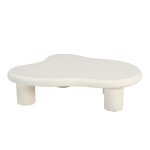 Table basse organique en bton enduit