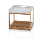 Table basse avec plateau en bois de bambou Table basse avec plateau en bois de bambou
