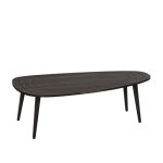 Table basse avec plateau aux bords arrondis l115 cm - gris anthracite Table basse avec plateau aux bords arrondis l115 cm - gris anthracite