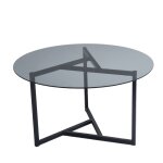 Table basse plateau en verre tremp