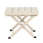 Table basse pliante de jardin en aluminium l44