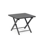 Table basse pliante de jardin en aluminium l44