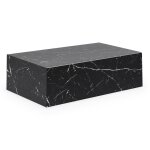 Table basse rectangulaire marbre d'ingénierie noir Table basse rectangulaire marbre d'ingénierie noir