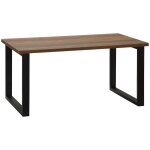 Table basse rectangulaire style industriel pied métal plateau bois Table basse rectangulaire style industriel pied métal plateau bois