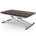 Table basse relevable carrera bois vintage