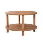 Table basse ronde 2 niveaux d70 cm - effet pin atlantique Table basse ronde 2 niveaux d70 cm - effet pin atlantique