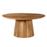 Table basse ronde d. 80 cm en manguier massif Table basse ronde d. 80 cm en manguier massif
