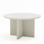 Table basse ronde en bois ø80cm - grège Table basse ronde en bois ø80cm - grège