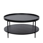 Table basse ronde en chêne noir Ø80 cm Table basse ronde en chêne noir Ø80 cm
