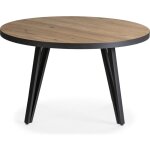 Table basse ronde couleur bois et noir Ø 80 cm Table basse ronde couleur bois et noir Ø 80 cm