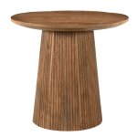 Table basse ronde d50 cm en bois massif