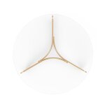 Table basse ronde d82cm, bois clair