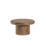 Table basse de salon ronde en bois de manguier d60 marron Table basse de salon ronde en bois de manguier d60 marron