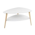 Table basse style scandinave blanche l82