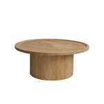 Table basse en teck massif ronde Table basse en teck massif ronde