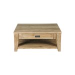 Table basse en teck recycl massif
