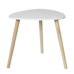 Table basse triangulaire blanche