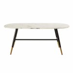 Table basse en verre trempé effet marbre l110 Table basse en verre trempé effet marbre l110