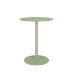 Table de bistrot ronde en mtal 57cm - vert
