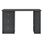 Table de bureau secrtaire grise 120 x 49 x 72 cm