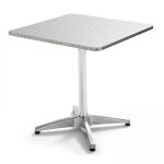 Table carrée en aluminium gris Table carrée en aluminium gris