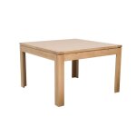 Table carrée extensible bois chêne clair massif l140 / 200 Table carrée extensible bois chêne clair massif l140 / 200