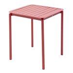 Table carrée de terrasse (70x70cm) rouge foncé Table carrée de terrasse (70x70cm) rouge foncé