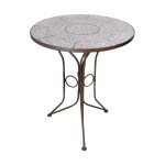 Table en cramique et fer forg