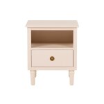 Table de chevet 1 tiroir beige ros