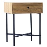 Table de chevet 1 tiroir en bois Table de chevet 1 tiroir en bois