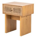 Table de chevet 1 tiroir en corde naturelle