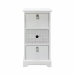 Table de chevet avec 2 tiroirs mdf blanc Table de chevet avec 2 tiroirs mdf blanc