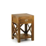 Table de chevet en bois marron l 40 cm Table de chevet en bois marron l 40 cm