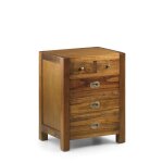 Table de chevet en bois de mindi marron l 50 cm Table de chevet en bois de mindi marron l 50 cm