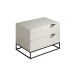 Table de chevet en effet bois gris perle Table de chevet en effet bois gris perle