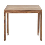 Table console extensible en sheesham massif 2 / 6 personnes l40 / 160 Table console extensible en sheesham massif 2 / 6 personnes l40 / 160