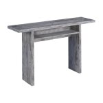 Table console à rallonge effet bois bouleau 120x35h75 cm Table console à rallonge effet bois bouleau 120x35h75 cm