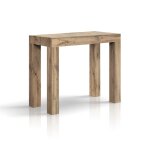 Table console  rallonge effet chne 9045 cm - 90300
