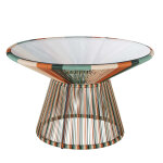Table à dîner de jardin ronde professionnelle 4 personnes en résine recyclée multicolore et verre trempé ... Table à dîner de jardin ronde professionnelle 4 personnes en résine recyclée multicolore et verre trempé ...