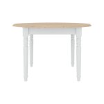 Table extensible de 4  8 places effet bois clair et blanc