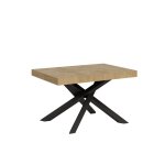 Table extensible 90x130 / 234 cm effet bois chêne nature Table extensible 90x130 / 234 cm effet bois chêne nature
