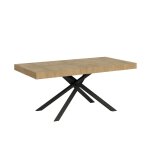 Table extensible 90x160 / 264 cm effet bois chêne nature Table extensible 90x160 / 264 cm effet bois chêne nature