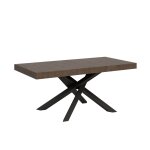 Table extensible 90x180 / 440 cm effet bois noyer Table extensible 90x180 / 440 cm effet bois noyer