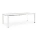 Table extensible en aluminium blanc 160 � 100 cm - 240 � 100 cm